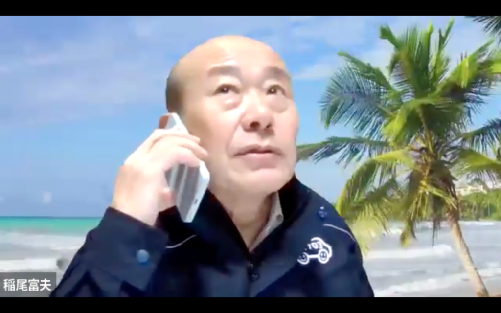 インタビュー中もお客様の電話が鳴り止まない稲尾さん