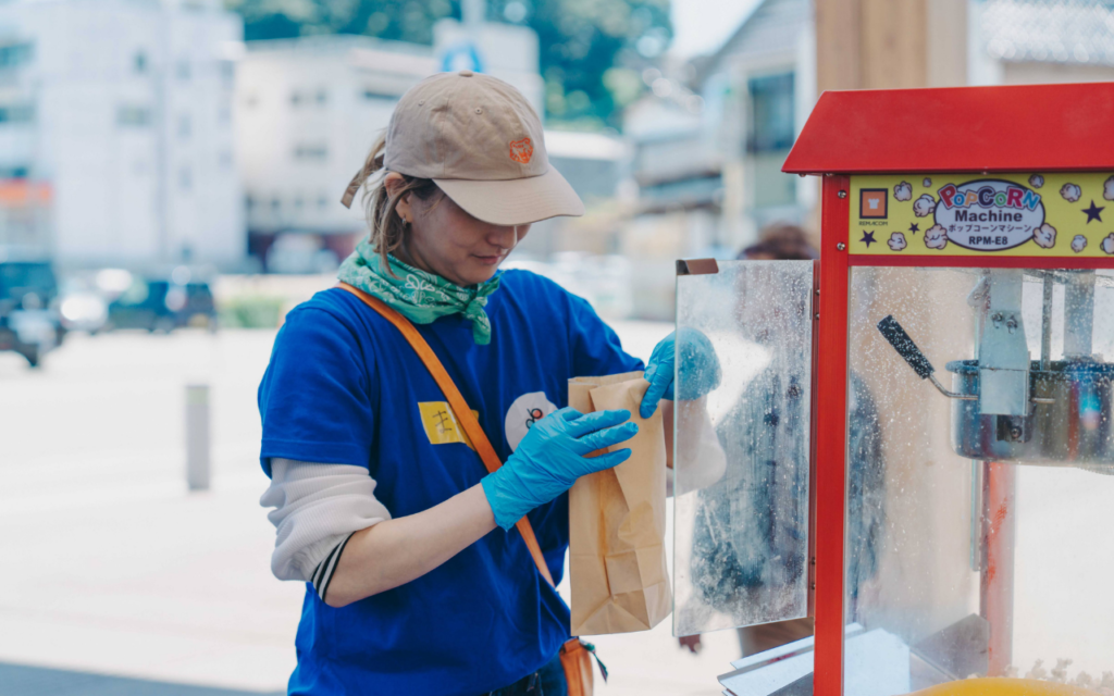 能登の支援イベントに参加した際の様子